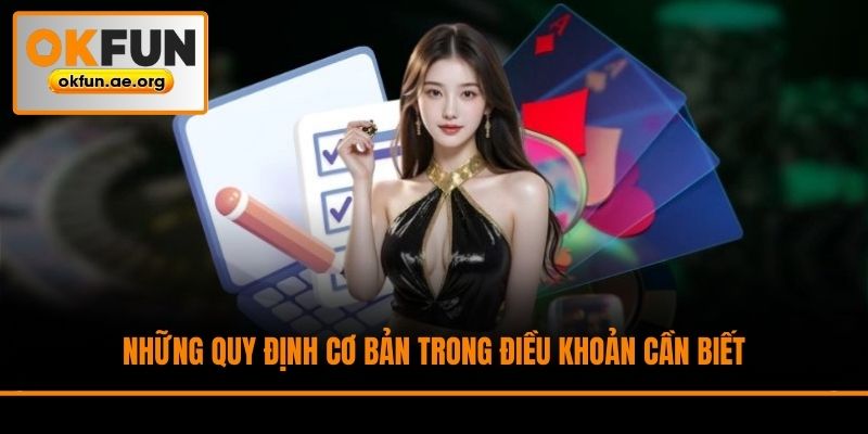 Những quy định cơ bản trong điều khoản cần biết